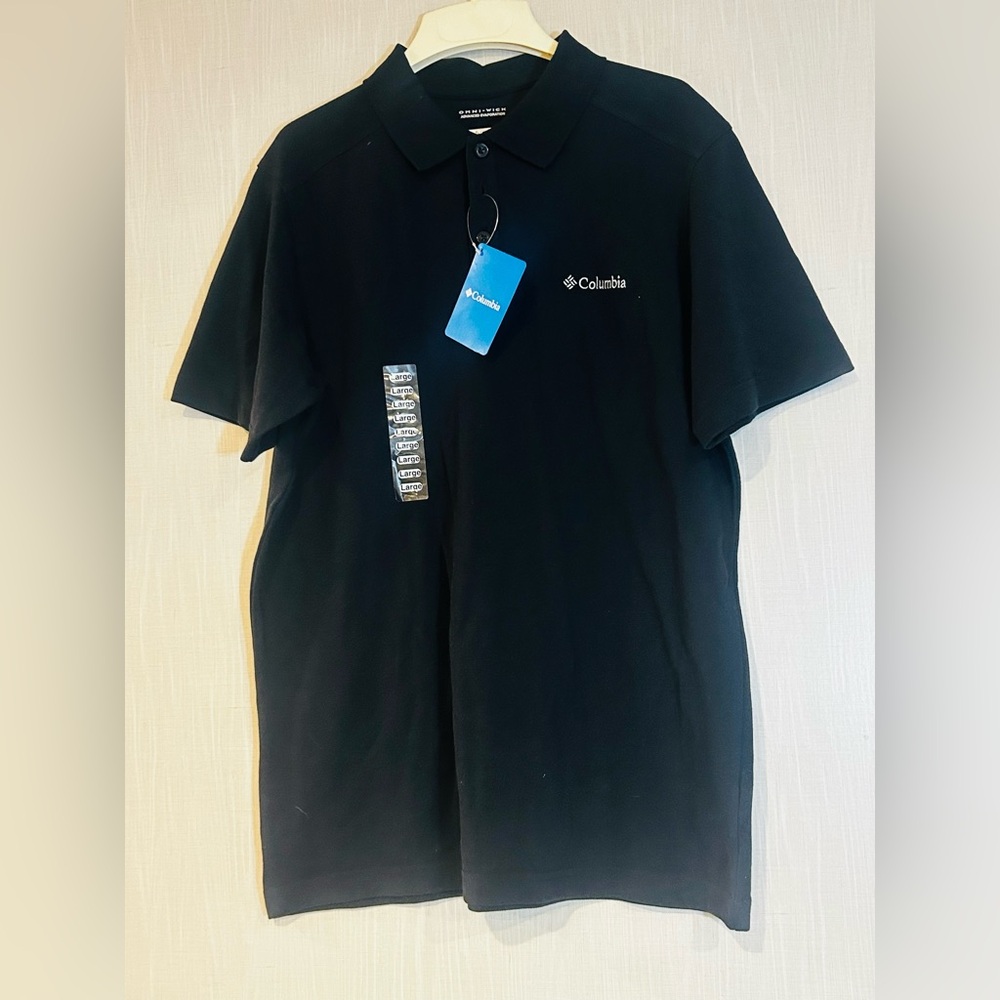 Columbia Men's Classic Black Polo NW